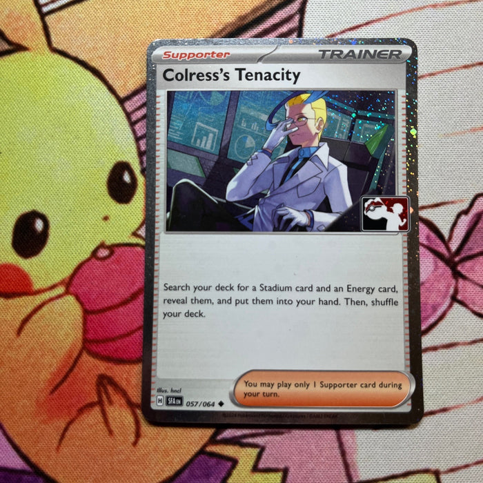 Colress's Tenacity - Cosmos Holo - Play! Prize Pack Stamp - Shrouded Fable 057/064