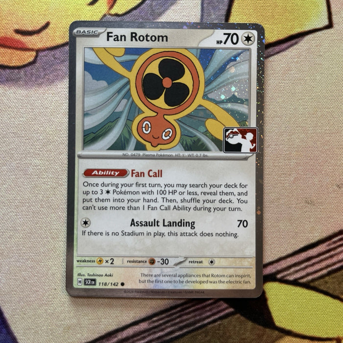 Fan Rotom - Cosmos Holo - Play! Prize Pack Stamp - Stellar Crown 118/142