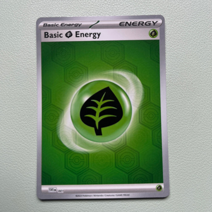 Basic Grass Energy - Holo - Scarlet & Violet Energy 001