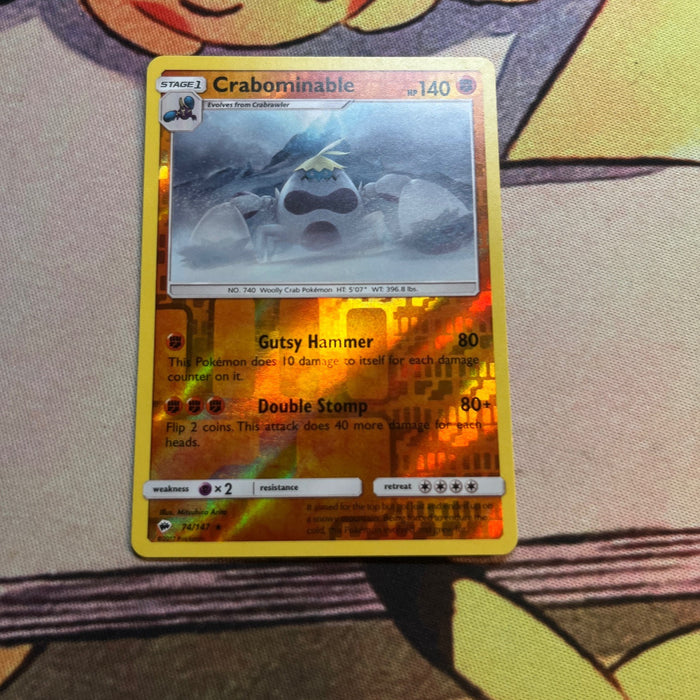 Crabominable - Reverse Holo - Burning Shadows 74/147