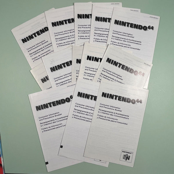 N64 Consumer Information and Precautions Booklet manual photo 1