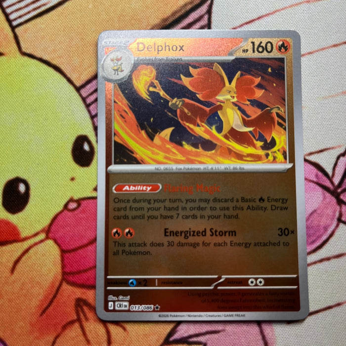 Delphox - Reverse Holo - Chaos Rising 013/086