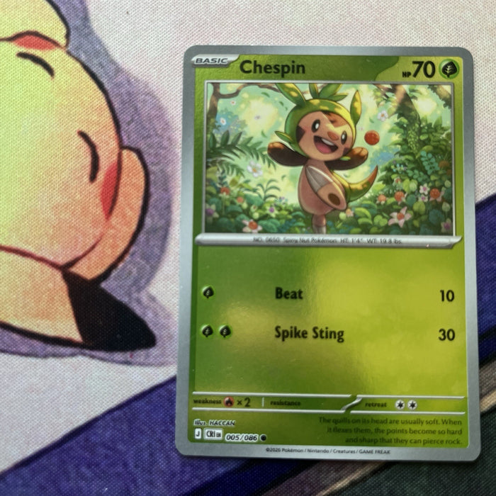 Chespin - Reverse Holo - Chaos Rising 005/86