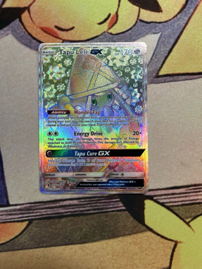 Tapu Lele GX - Rainbow Holo - Guardians Rising 155/145
