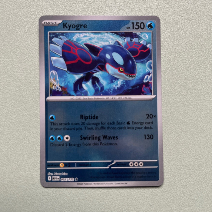 Kyogre - Reverse Holo - Mega Evolution 034/132