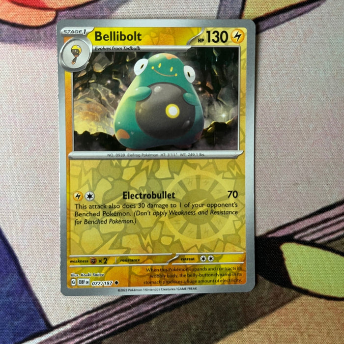 Bellibolt - Reverse Holo - Obsidian Flames 077/197