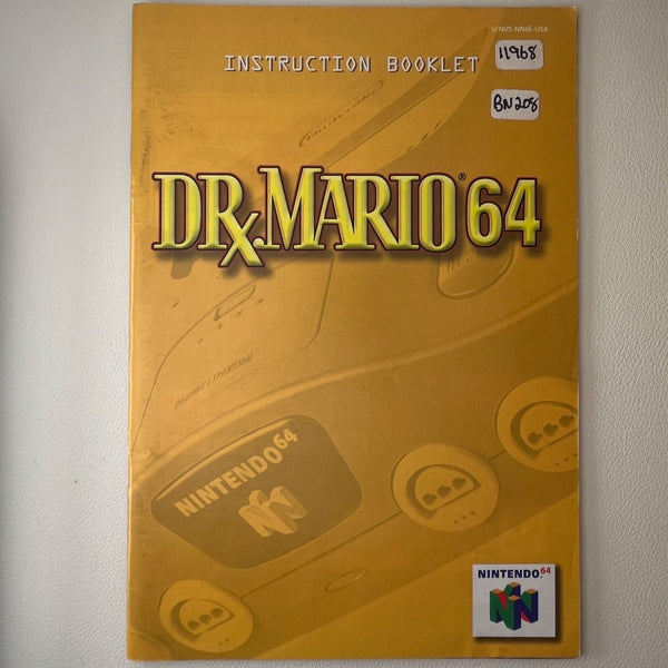 Dr. Mario 64 manual photo 1