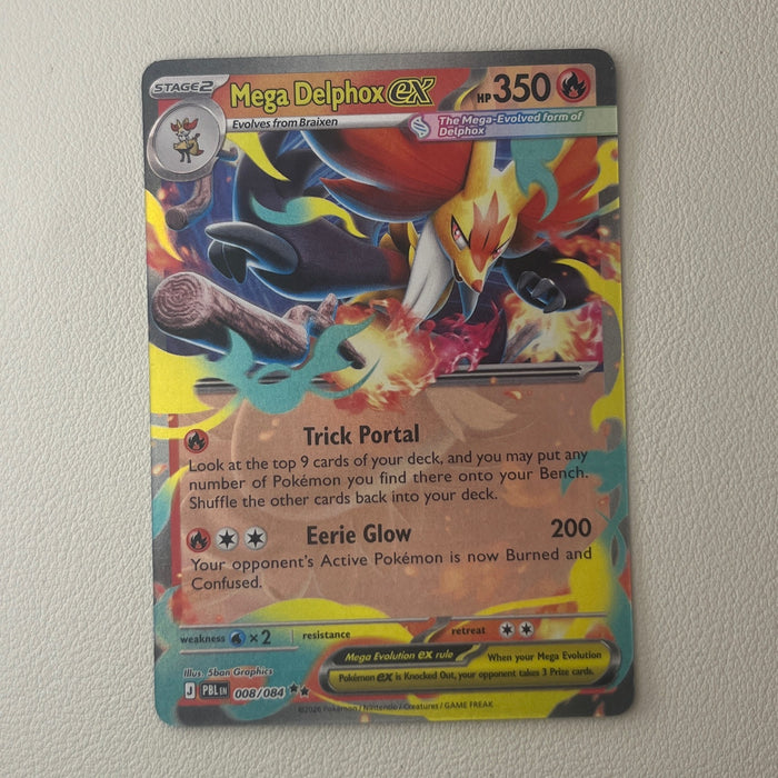 Mega Delphox ex - Holo - Pitch Black 008/084