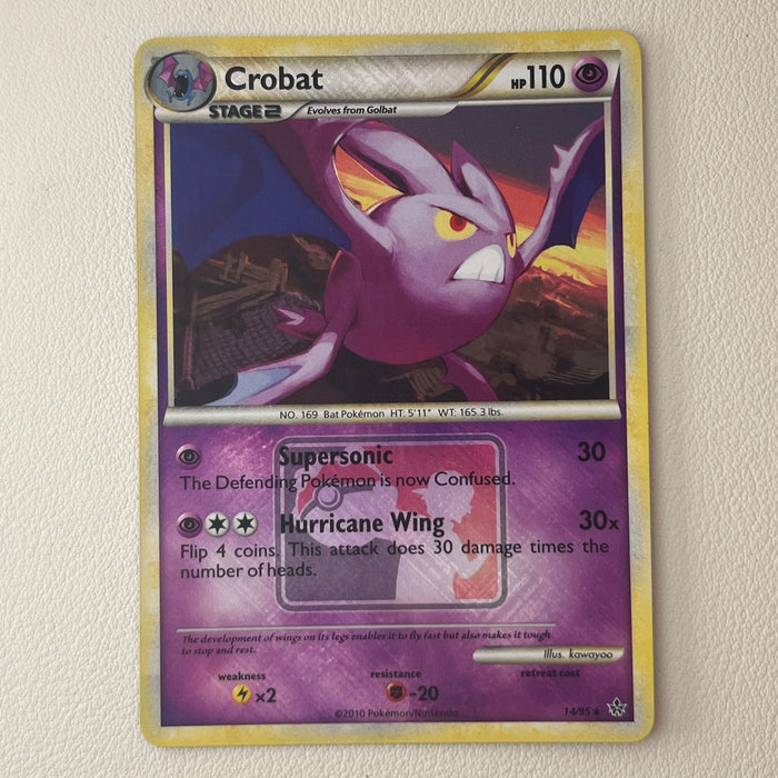 Crobat - Reverse Holo - Pokemon League Stamp - Unleashed 14/95