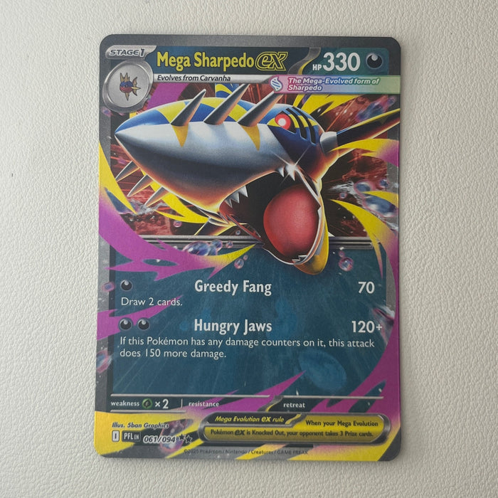 Mega Sharpedo ex - Holo - Phantasmal Flames 061/094