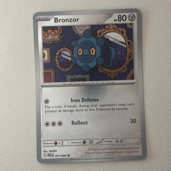 Bronzor - Reverse Holo - Phantasmal Flames 071/094