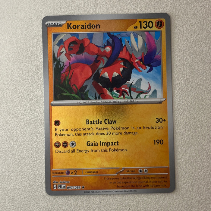 Koraidon - Reverse Holo - Pitch Black 047/084