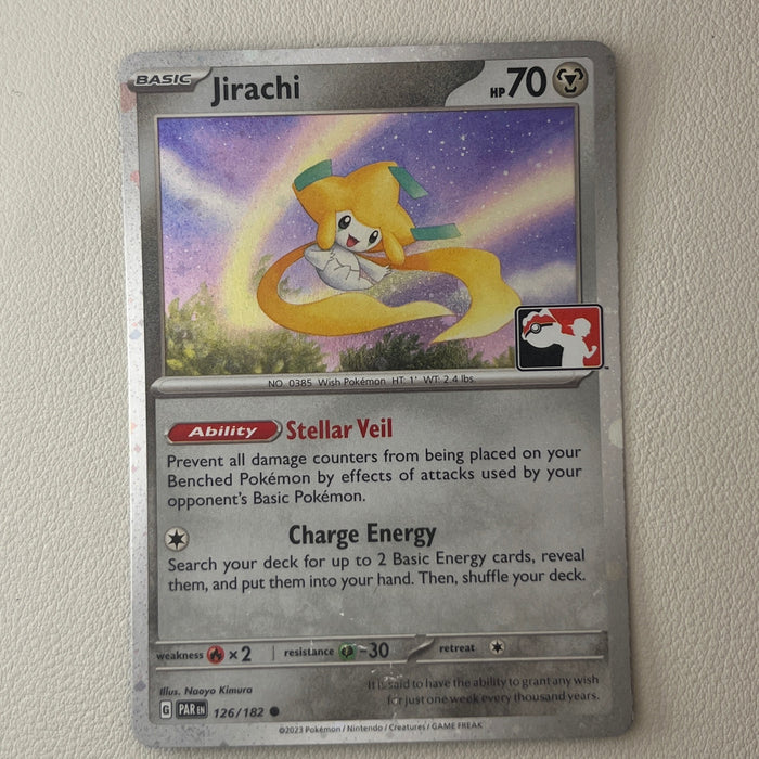 Jirachi - Holo - Play! Prize Pack Stamp - Paradox Rift 126/182