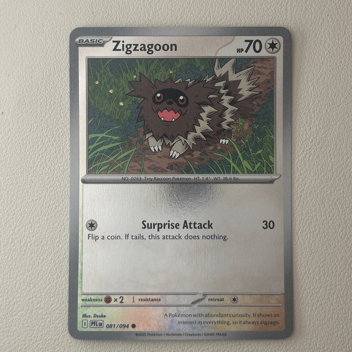 Zigzagoon - Reverse Holo - Phantasmal Flames 081/094