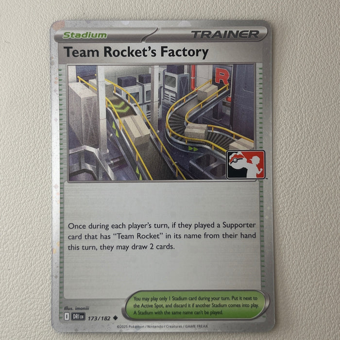Team Rocket's Factory - Holo - Play! Prize Pack Stamp - Destined Rivals 173/182
