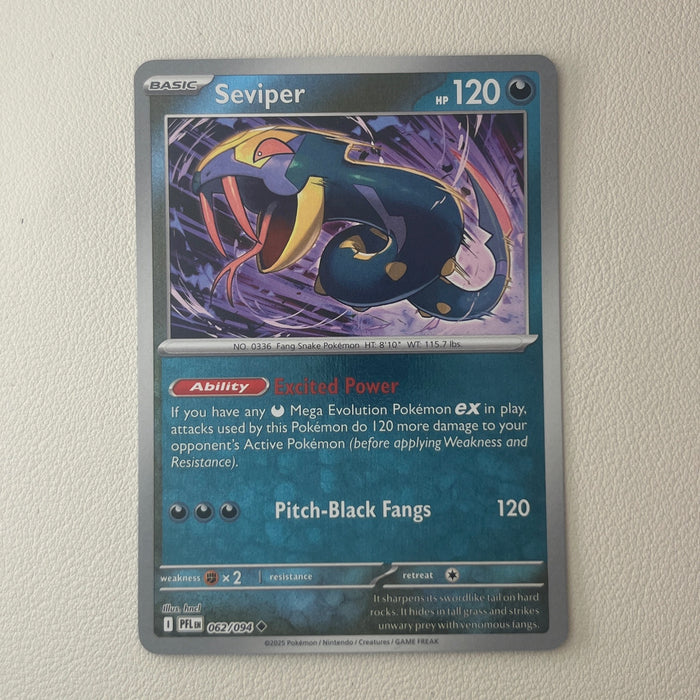 Seviper - Reverse Holo - Phantasmal Flames 062/094