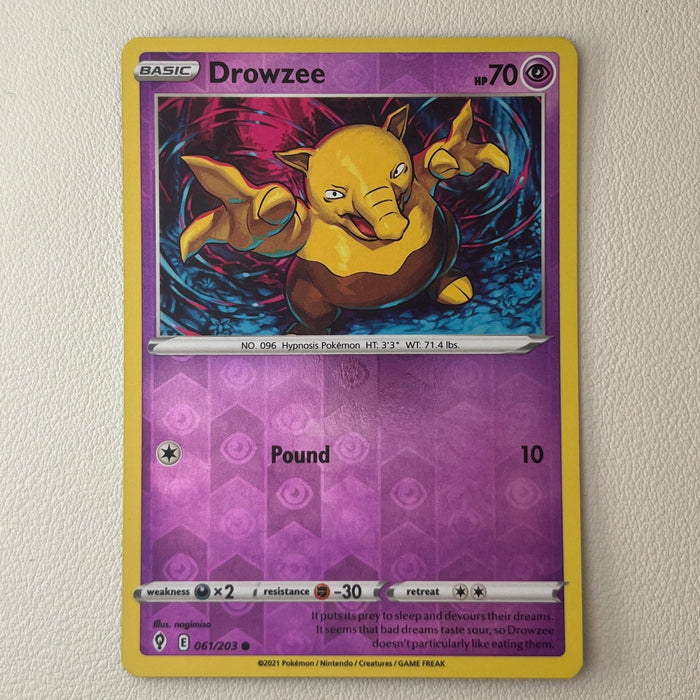 Drowzee - Reverse Holo - Evolving Skies 061/203