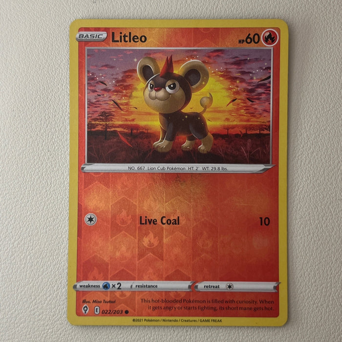 Litleo - Reverse Holo - Evolving Skies 022/203