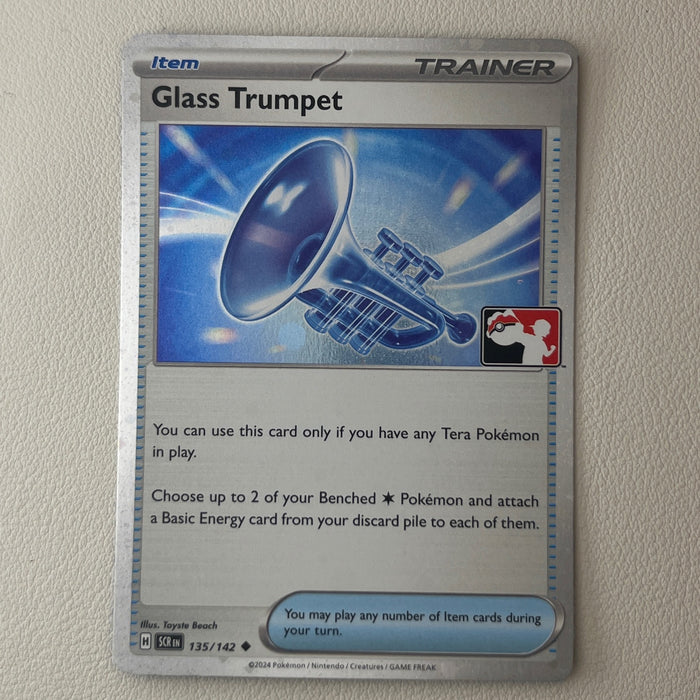 Glass Trumpet - Cosmos Holo - Play! Prize Pack Stamp - Stellar Crown 135/142