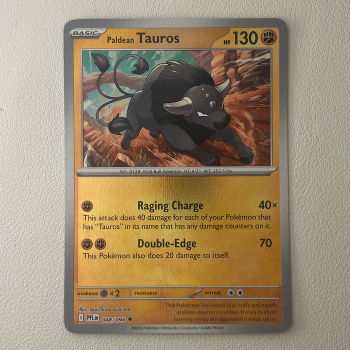 Paldean Tauros - Reverse Holo - Phantasmal Flames 048/094