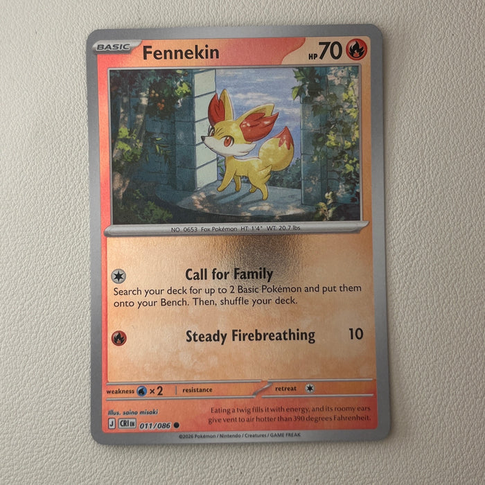 Fennekin - Reverse Holo - Chaos Rising 011/086