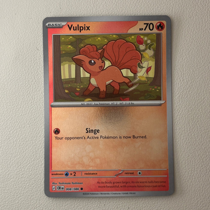 Vulpix - Reverse Holo - Chaos Rising 008/086