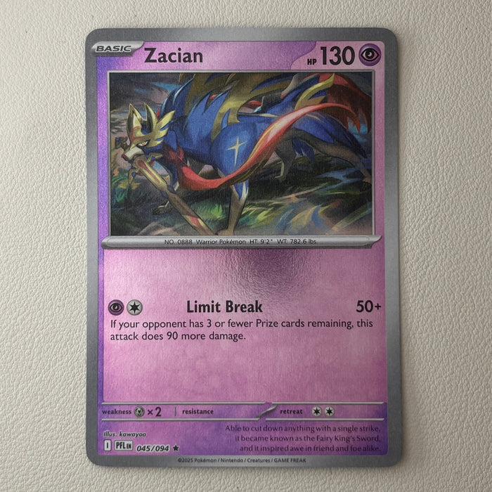 Zacian - Reverse Holo - Phantasmal Flames 045/094