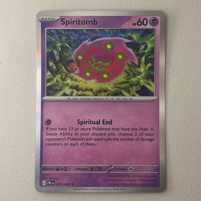 Spiritomb - Holo - Pitch Black 035/084