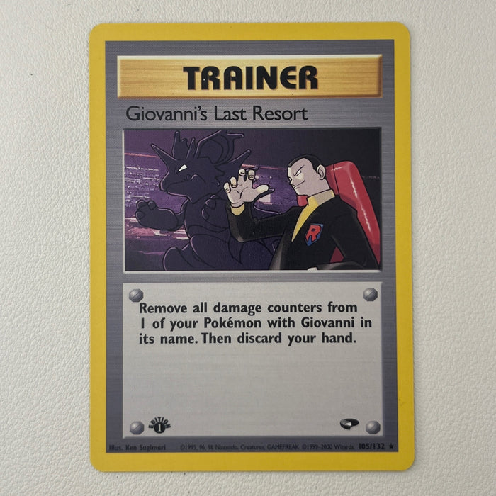 Giovanni's Last Resort - 1st Edition - Gym Challenge 105/132