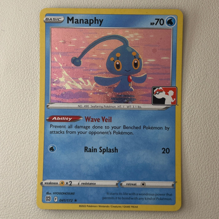 Manaphy - Holo - Play! Prize Pack Stamp - Brilliant Stars 041/172