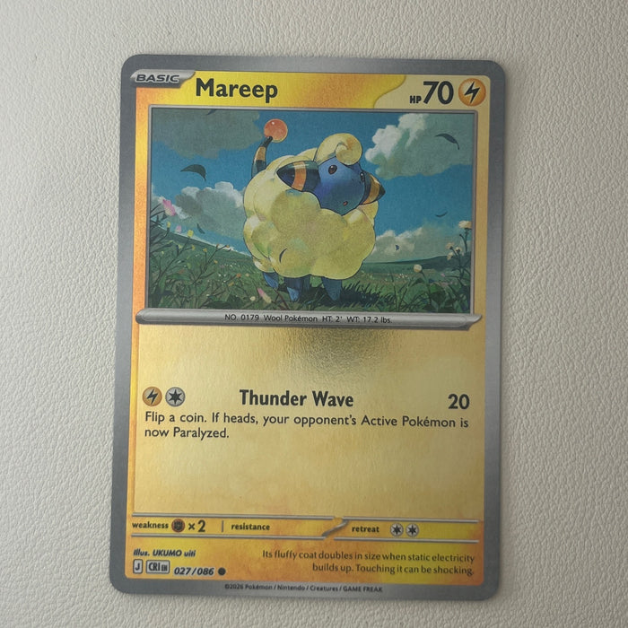 Mareep - Reverse Holo - Chaos Rising 027/086
