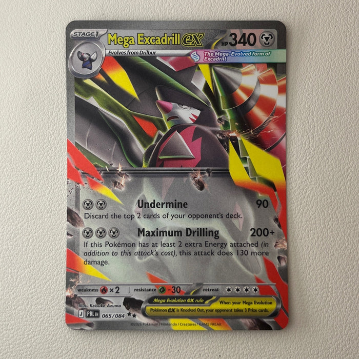 Mega Excadrill ex - Holo - Pitch Black 065/084