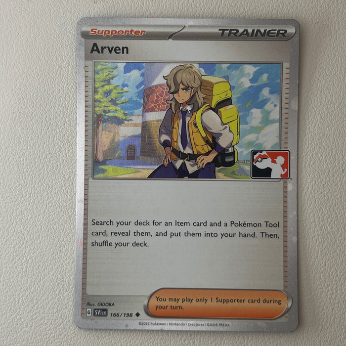 Arven - Cosmos Holo - Play! Prize Pack Stamp - Scarlet & Violet 166/198