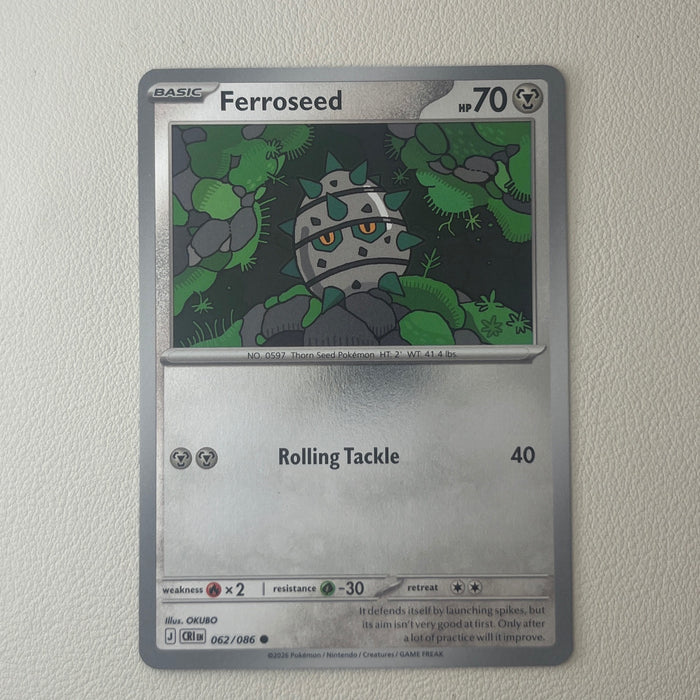 Ferroseed - Reverse Holo - Chaos Rising 062/086