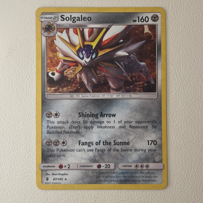 Solgaleo - Cracked Ice Holo - Guardians Rising 87/145