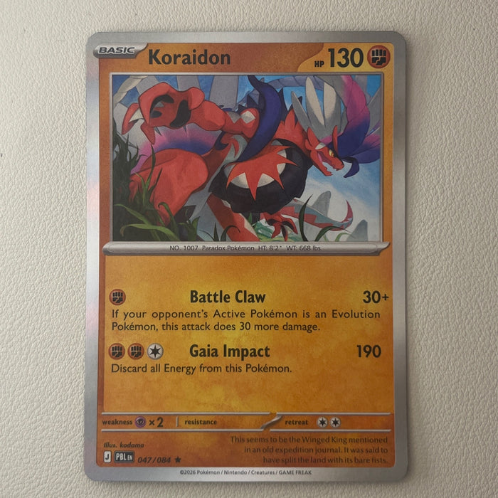 Koraidon - Holo - Pitch Black 047/084