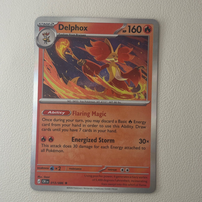 Delphox - Holo - Chaos Rising 013/086
