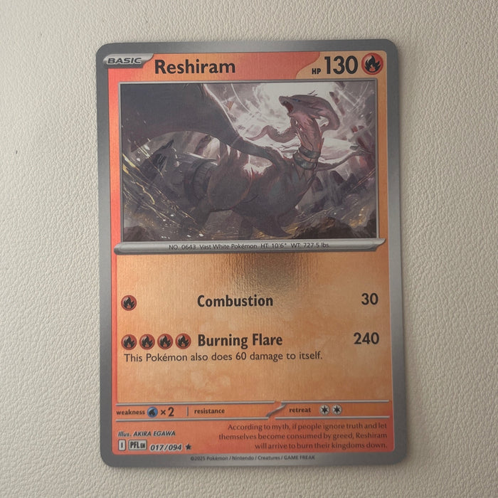 Reshiram - Reverse Holo - Phantasmal Flames 017/094