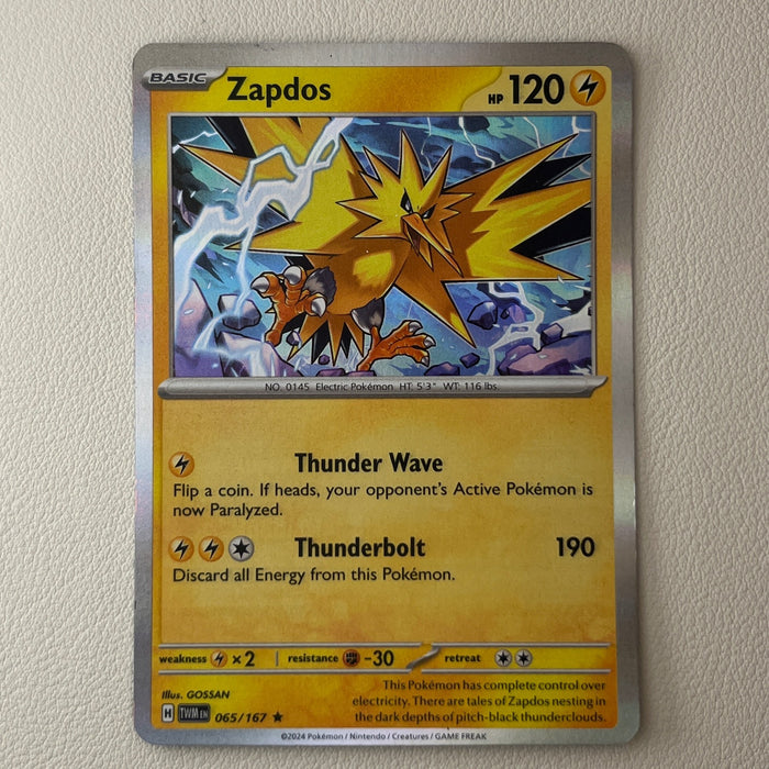 Zapdos - Holo - Twilight Masquerade 065/167