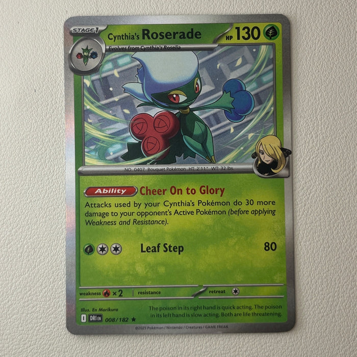 Cynthia's Roserade - Holo - Destined Rivals 008/182