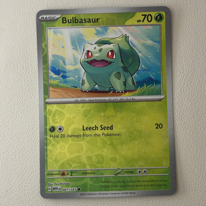 Bulbasaur - Cosmos Reverse Holo - 151 001/165