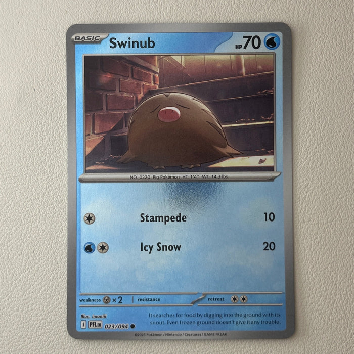 Swinub - Reverse Holo - Phantasmal Flames 023/094