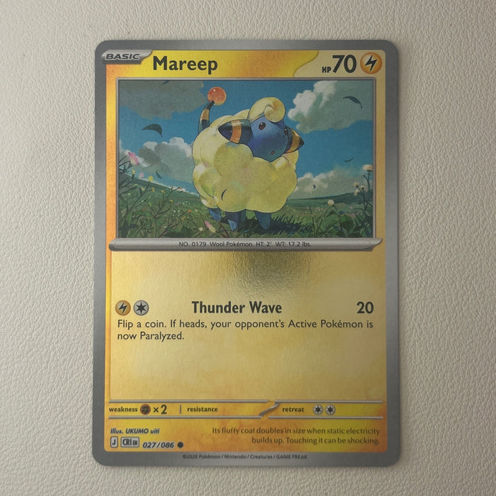 Mareep - Reverse Holo - Chaos Rising 027/086