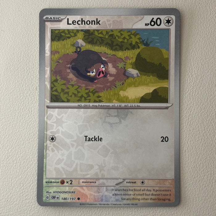 Lechonk - Reverse Holo - Obsidian Flames 180/197