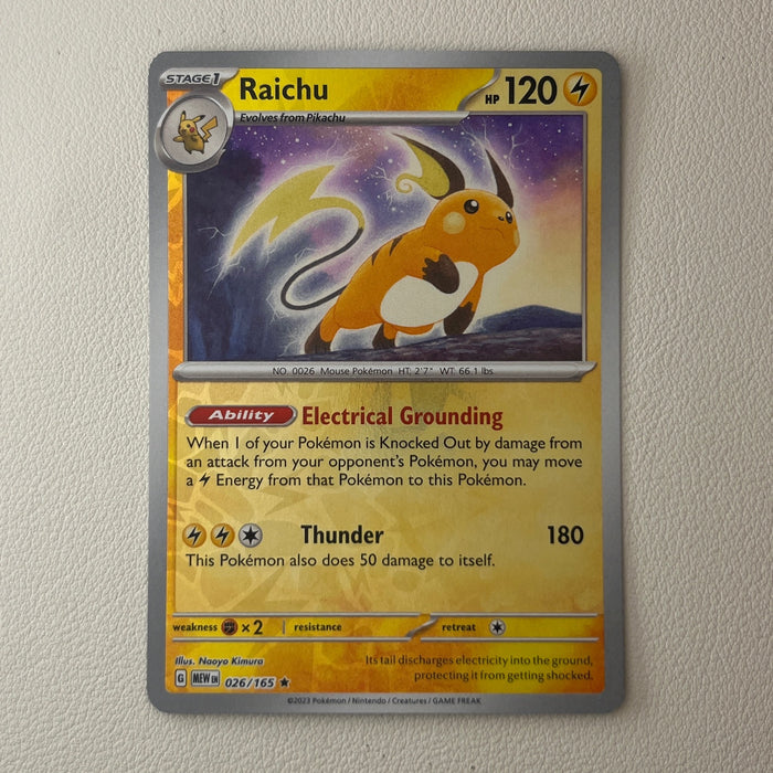 Raichu - Reverse Holo - 151 026/165