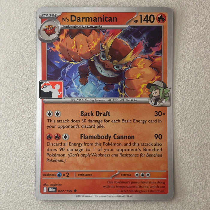 N's Darmanitan - Holo - Play! Prize Pack Stamp - Journey Together 027/159